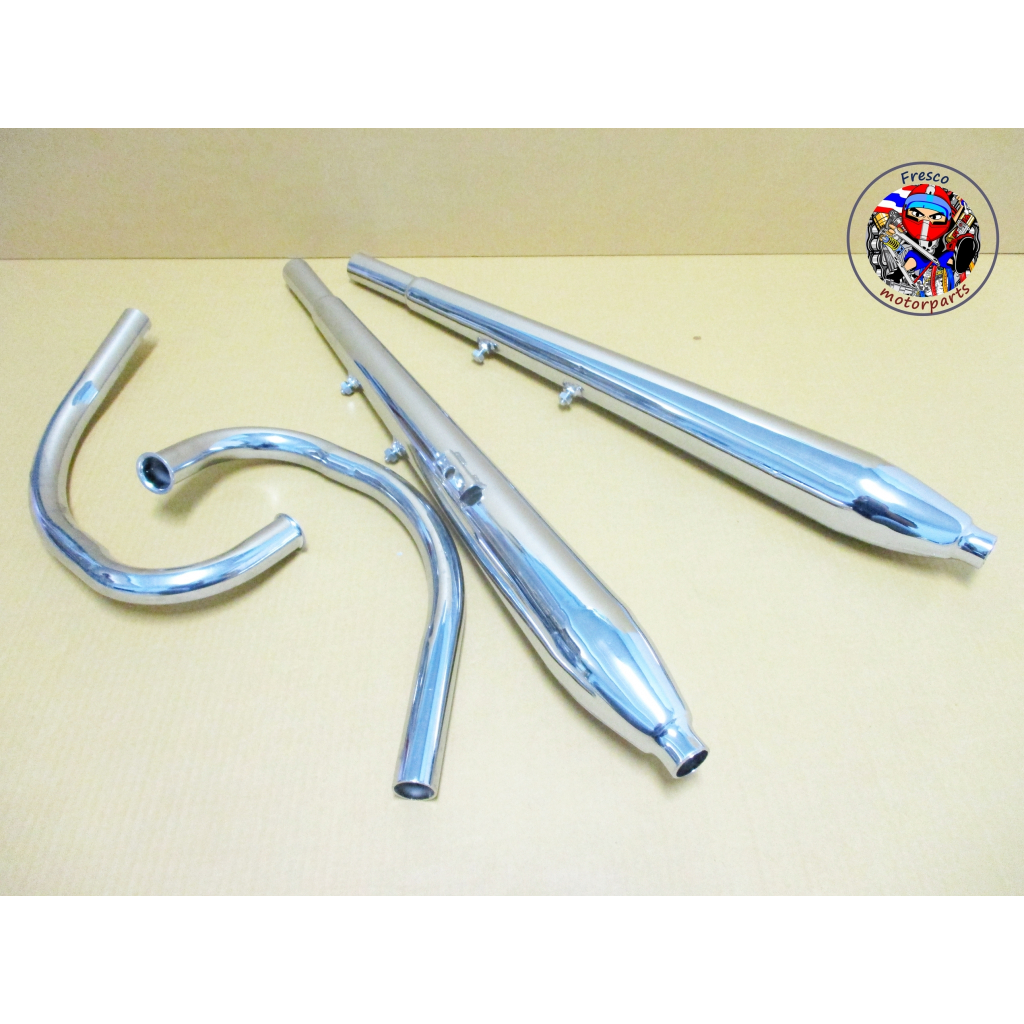 Fit For Honda CD175 CD125K3 CA175  Exhaust Set BM Style + Pipe Set ท่อและคอท่อ สำหรับรถมอเตอร์ไซด์