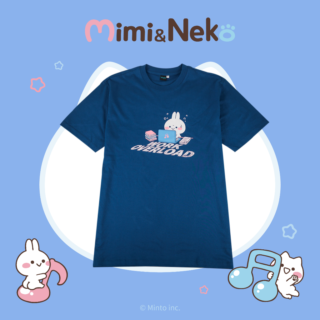 T-Shirt Mimi Neko Work Navy