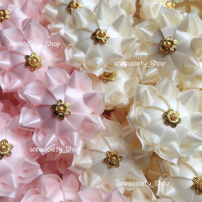 บัวบานพลังแห่งบุญ เหรียญโปรยทาน (50,20ชิ้น) ดอกใหญ่สีหวาน สามารถใส่เหรียญทีหลังได้