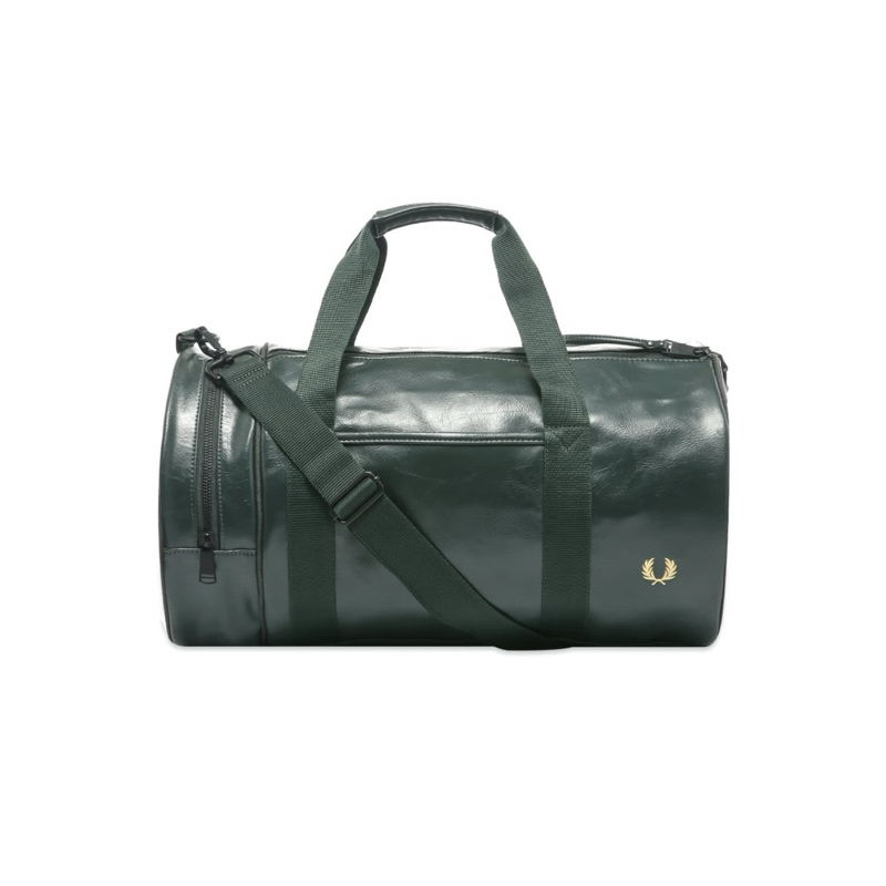 Fred Perry Barrel Bag in Dark Green