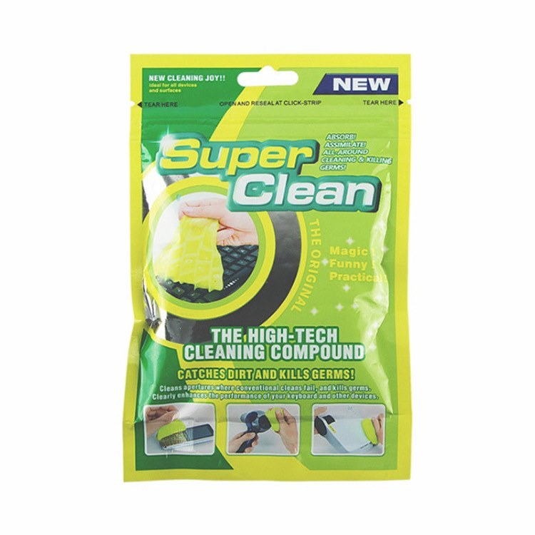 Super Clean เจลทำความสะอาดอเนกประสงค์ สีเขียว ของแท้100%(สินค้ามีพร้อมส่ง) เจลทำความสะอาด เจลกำจัดฝุ่น สไลม์ดูดฝุ่น