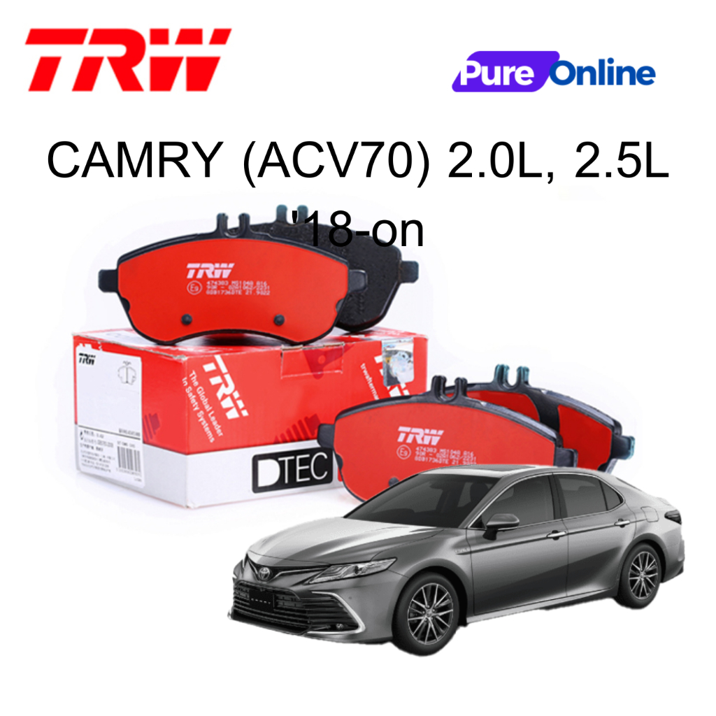 TRW ผ้าเบรค ผ้าเบรก หน้า หลัง Toyota CAMRY CAMRY (ACV70)  '18-on