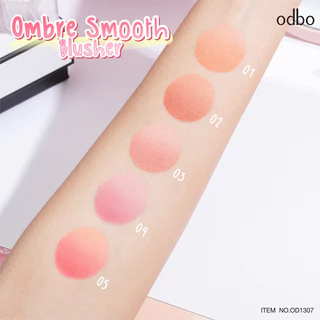 (OD1307) odbo บลัชออนสองเฉดสี โอดีบีโอ ออมเบรย์ สมูธ บลัชเชอร์ ปัดแยกสี หรือปัดรวมกันได้ Ombre Smooth Blusher