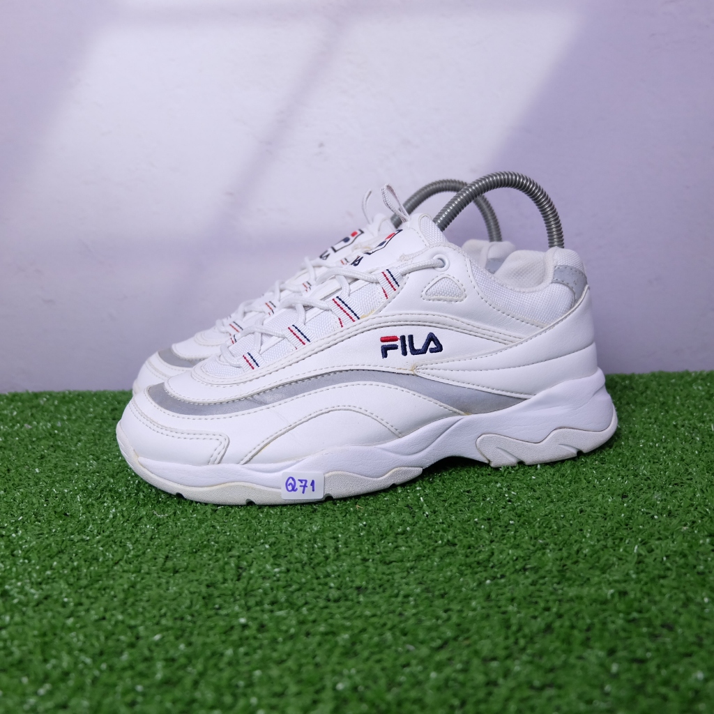 (38/24 cm) Fila Ray Disruptor Unisex Sneakers ฟีล่า มือ2ของแท้💯 รองเท้าผ้าใบเกาหลีผู้หญิง