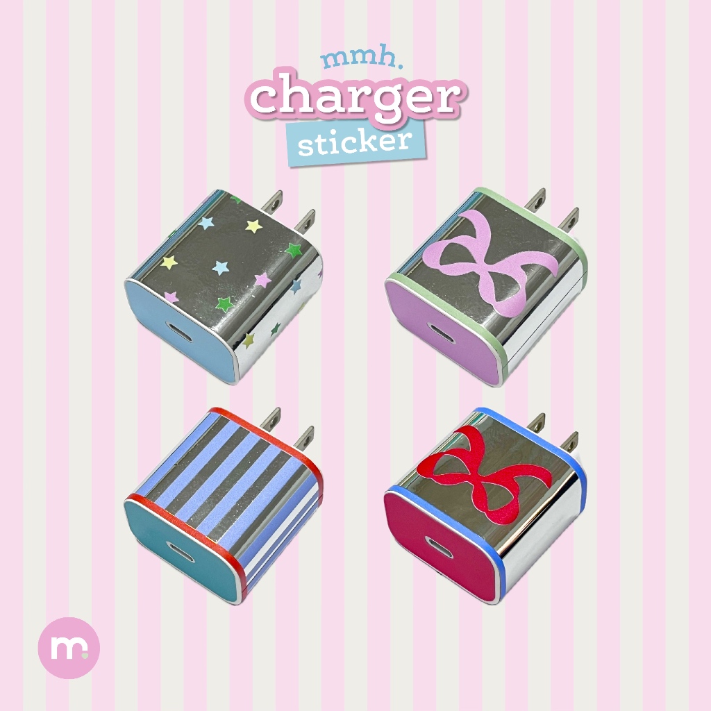 mmh charger sticker สติ๊กเกอร์ติดสายชาร์จ | mmheartstore