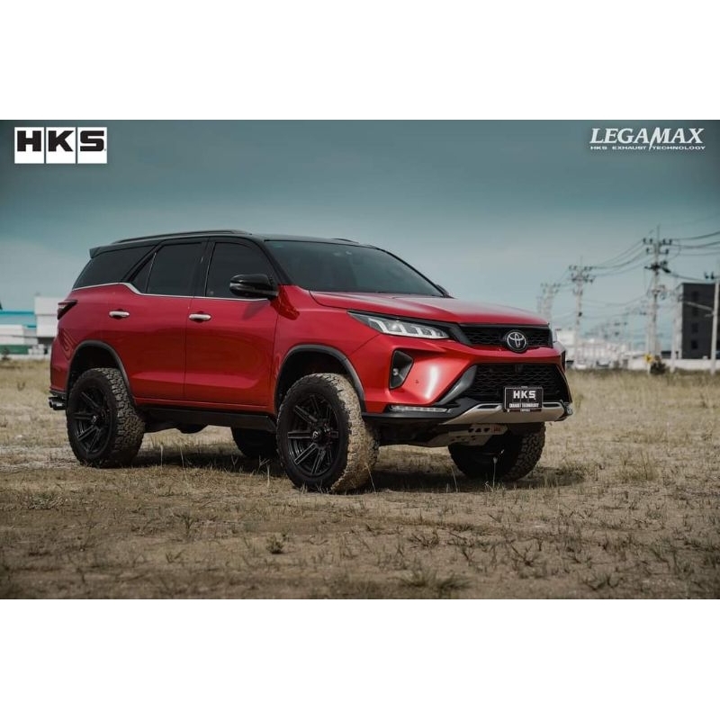 ท่อ HKS  ตรงรุ่น Fortuner คาร์บอนแท้ ปลายคาร์บอน  ท่อคู่ ฟอร์จูนเนอร์ ตัวใหม่ 2024 สวย เงา สีดำ