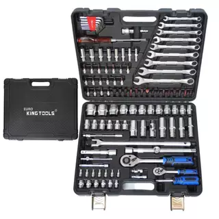 EURO KING TOOL บล็อกชุด รุ่น 111 ขนาด 1/2"-1/4"นิ้ว พร้อมชุดเครื่องมือ 111 ชิ้น ของแท้