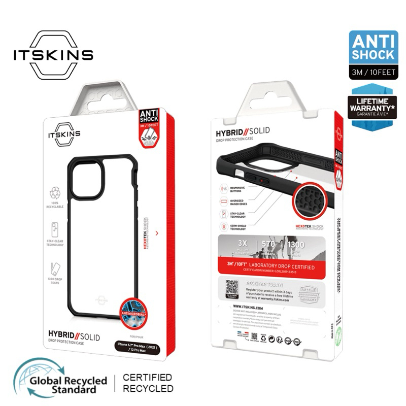 ITSKINS HYBRID // SOLID เคสกันกระแทก สำหรับ iPhone 13 Series ( 13 mini / 13 / 13 Pro / 13 Promax )