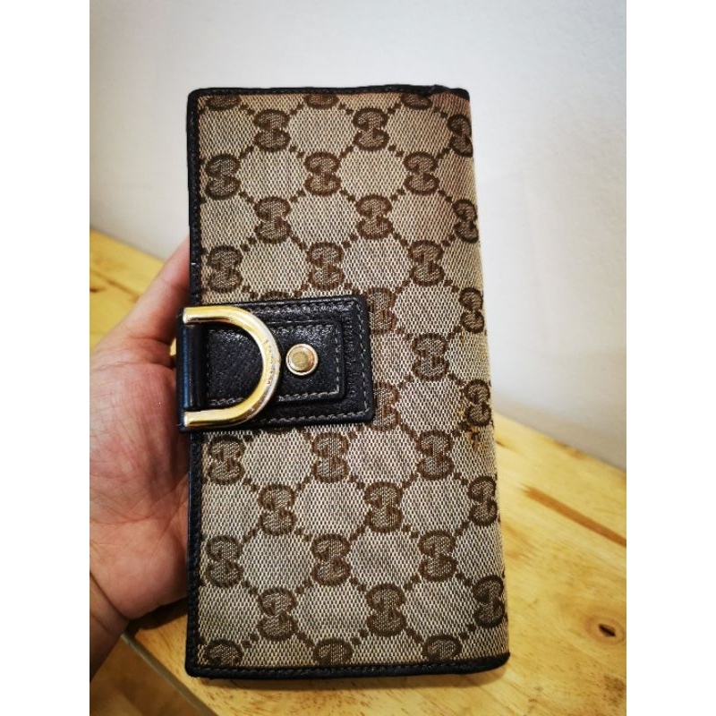 กระเป๋าสตางค์ Gucci แท้ มือสอง ส่งฟรี