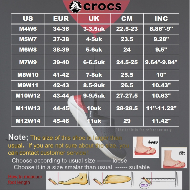รองเท้าแตะแบบสวม รองเท้าหัวโต แท้ CRocS สวย เบามาก ใส่สบาย ผู้หญิงผู้ชายใส่ได้หมด แจกตัวติดรองเท้า