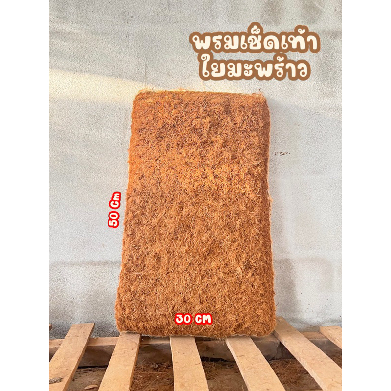 พรมเช็ดเท้าใยมะพร้าว ขนาด30*50*6CM