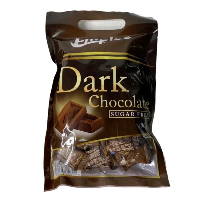 Empico Dark Chocolate Sugar Free ดาร์คช็อคโกแลตแท้ ไม่มีน้ำตาล ห่อใหญ่ขนาด300กรัม ดาร์คช็อคโกแลต แอมพิโก้