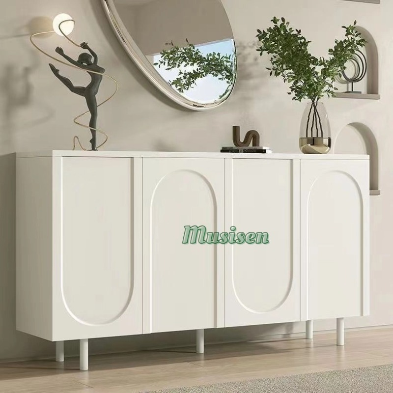 Musisen ตู้เก็บของ ตู้ไซด์บอร์ด หลายชั้นเก็บจานชาม กันฝุ่นและกันแมลง ตู้เก็บของในครัว