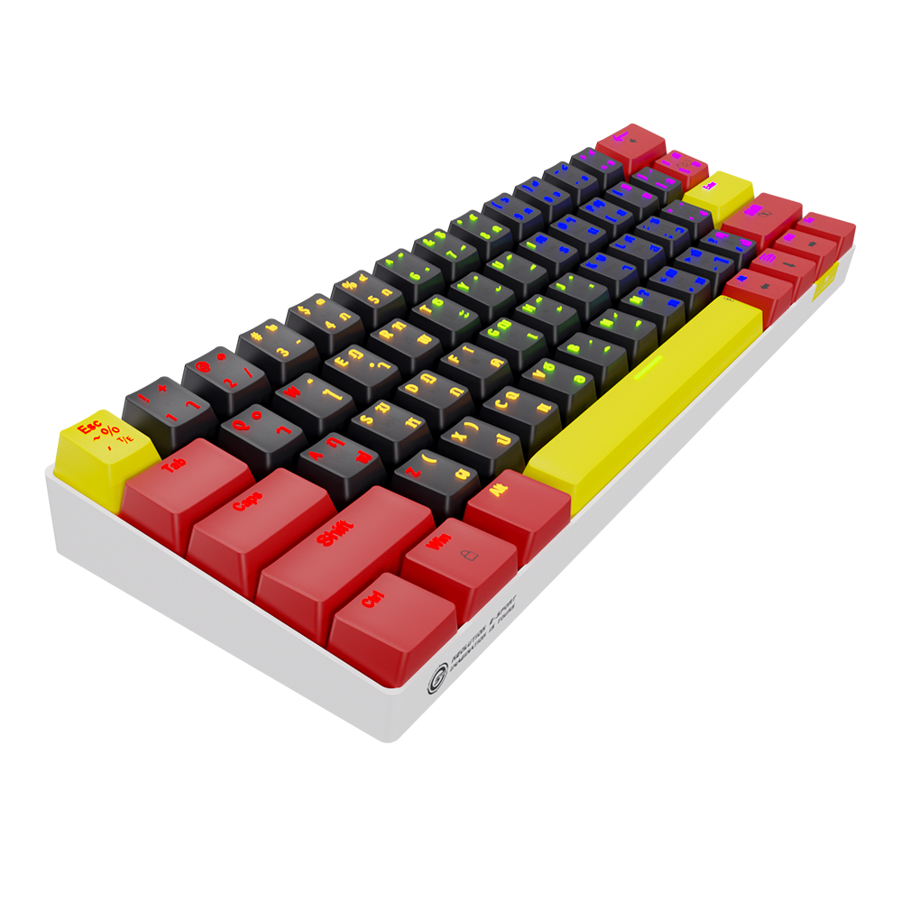 คีย์บอร์ด Neolution E-Sport PATHEON Gaming 60% Keyboard Mechanical JiXian Brown Switch คีบอร์ดเกมมิ่ง ประกันศูนย์ 2 ปี