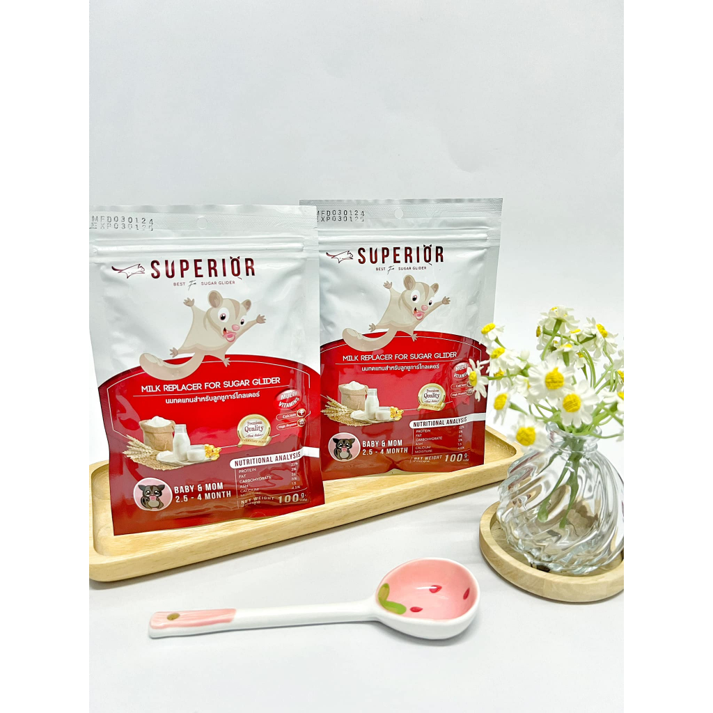 ขายดี!! SUPERIOR นมทดแทนสำหรับลูกชูการ์ไกลเดอร์อาหารแทนนมที่มีโปรตีนสูงช่วยบำรุงร่างกายคุณแม่ช่วงตั้งท้องจนหลังคลอด