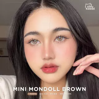 🔥คอนแทคเลนส์ ✨ขนาดมินิ✨ Mini Mondoll (kittykawaii) ✨ สี : Brown / Gray / Green