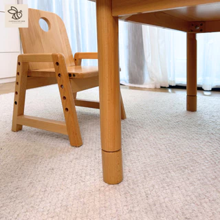 โต๊ะไม้เด็กทรงสี่เหลี่ยม พรีเมี่ยม ใช้ไม้นำเข้าจากยอรมัน ผิวสัมผัสเร/Kid Wooden Study Table Height Adjustable 8month-6Y