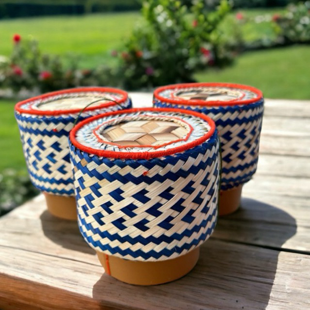 กระติบข้าวเหนียวขนาด5นิ้ว สามารถใส่ข้าวเหนียวได้หนึ่งกิโล