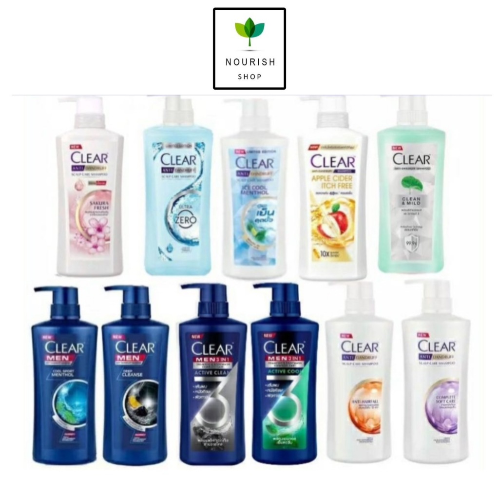 Clear เคลียร์ แชมพู หัวปั้ม แชมพูขจัดรังแค 360-435มล