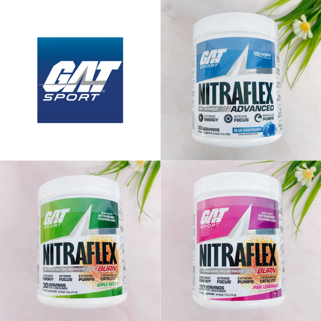[GAT SPORT®] Nitraflex Advanced Pre-Workout Burn, 30 Servings พรีเวิร์คเอ้าท์
