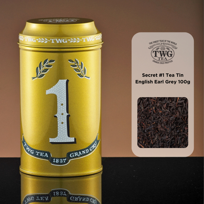 TWG TEA English Earl Grey 100g + Secret #1 Tea Tin อิงลิชเอิร์ลเกรย์ 100 กรัม พร้อมกระปุกใส่ชาSecret #1