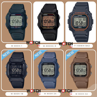 นาฬิกา Casio Standard Digital นาฬิกาข้อมือ รุ่น W-800H-1A W-800HG-9  W-800H-1B W-800H-2A F-108WH-8A2