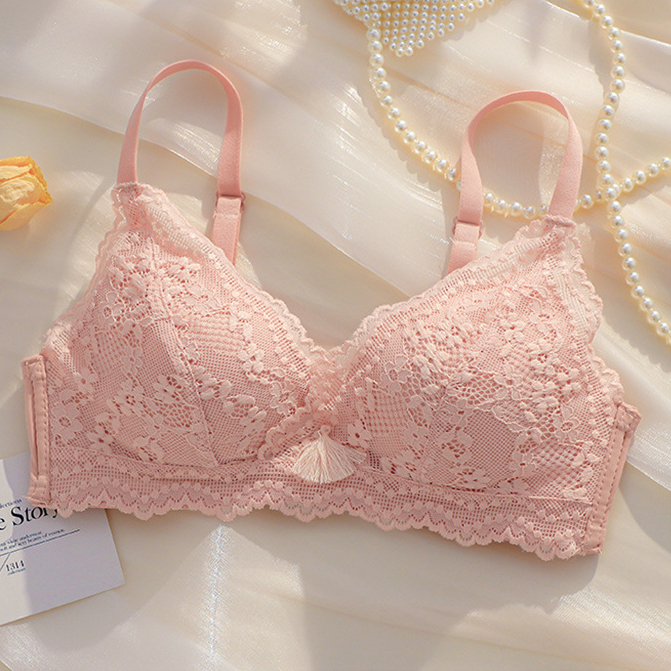 SU เสื้อชั้นในลูกไม้ ไร้โครง ฟองน้ำบาง ผ้านุ่ม ฟองนํ้านิ่มใส่สบาย ดีไซน์สวย เสื้อในและกางเกงในขายแยก - รูปที่ 7