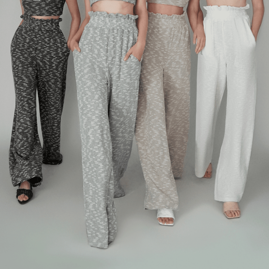 WOOL - JENNA PANTS กางเกง ขายาว ผ้าทอผสมสีพิเศษ มี 4 สี (ลอตสุดท้าย ไม่ผลิตเพิ่ม)