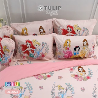 TULIP Delight เจ้าหญิง Princess DLD023 พิมพ์ดิจิตอล ลิขสิทธิ์แท้ดิสนีย์ Disney ชุดผ้าปูที่นอน ผ้าห่ม ผ้านวม