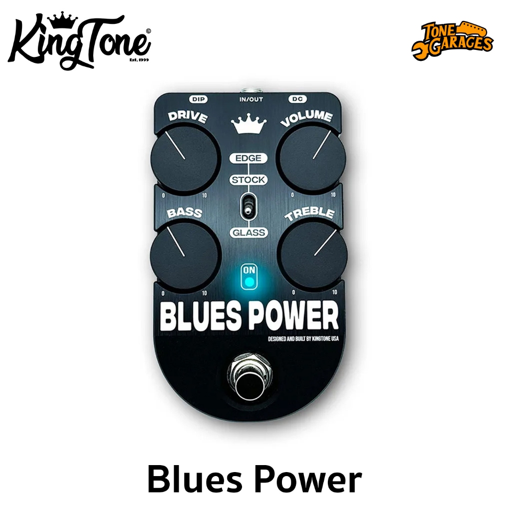 Kingtone Blues Power Trasparent Overdrive with dual clipping stage เอฟเฟคกีต้าร์ ของแท้ 100% Made in USA