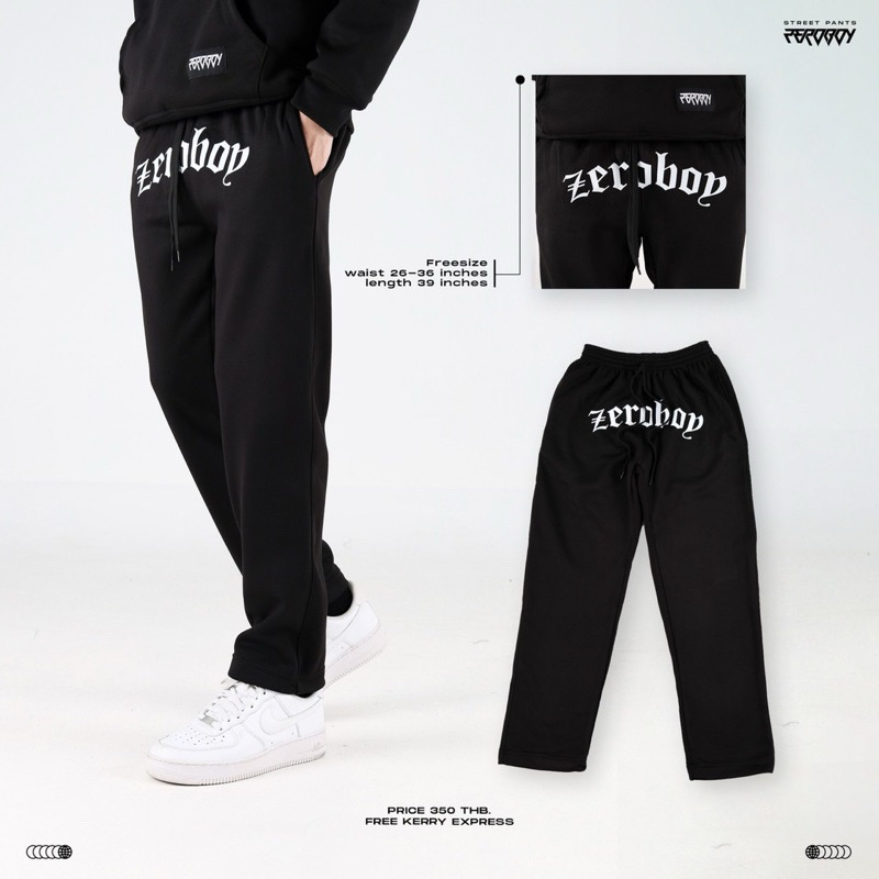 ZEROBOY - “กางเกงขายาว Zeroboy ผ้าสำลี”