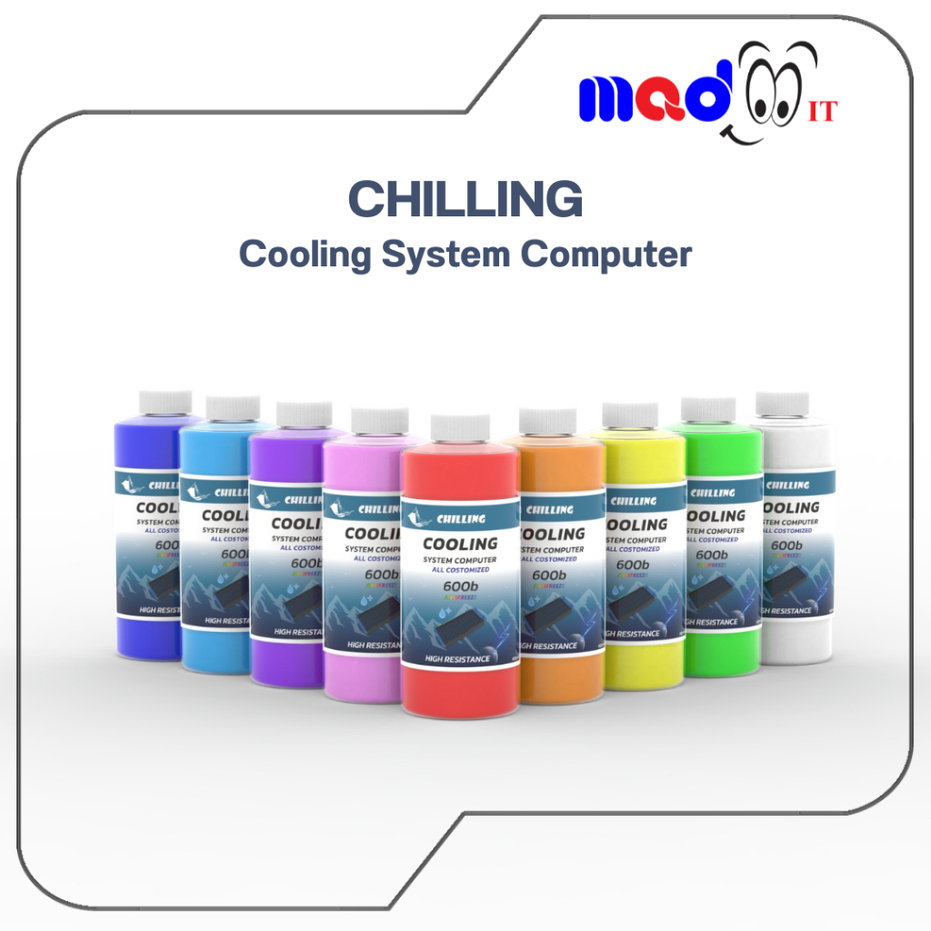CHILLING COOLANT 600b น้ำหล่อเย็นคอมพิวเตอร์ ชุดน้ำระบบและงานดัดแปลง รุ่นสีทึบแสง 600ml(ไม่ผสมแป้ง)