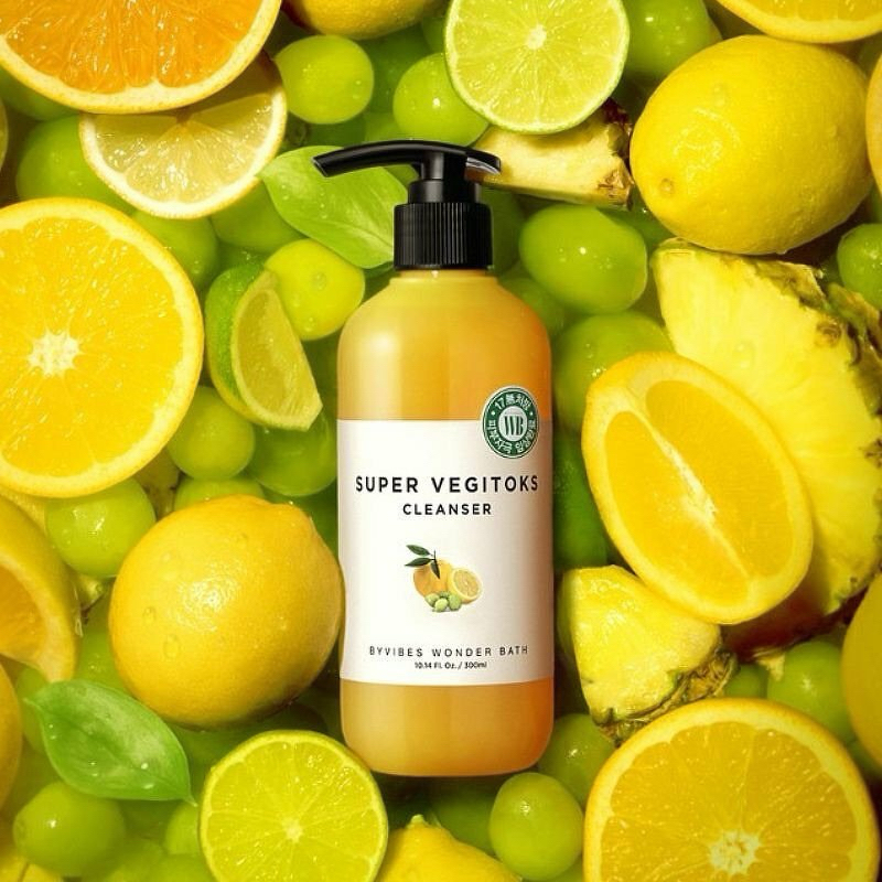 🍋WONDER BATH Super Vegitoks Cleanser คลีนซิ่งผัก สูตรผักสีเหลือง 300มล.