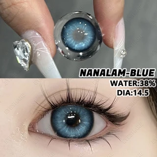 (COD)-Eyeshare Nanalam คอนแทคเลนส์สีฟ้า 14.5 มม.ขนาดใหญ่สีคอนแทคเลนส์เหมาะสำหรับหนึ่งปีจัดส่งฟรี