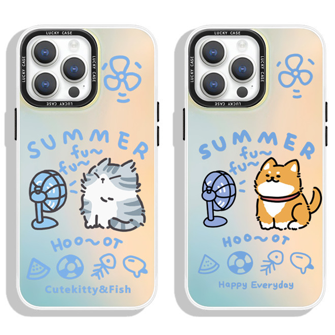 เคสโทรศัพท์มือถือ For เคสไอโฟน11 Hotpot Cat Laser Case เคส For iPhone 11 12 13 Pro 15 14 Plus X XR XS Max 7 8 SE Cover