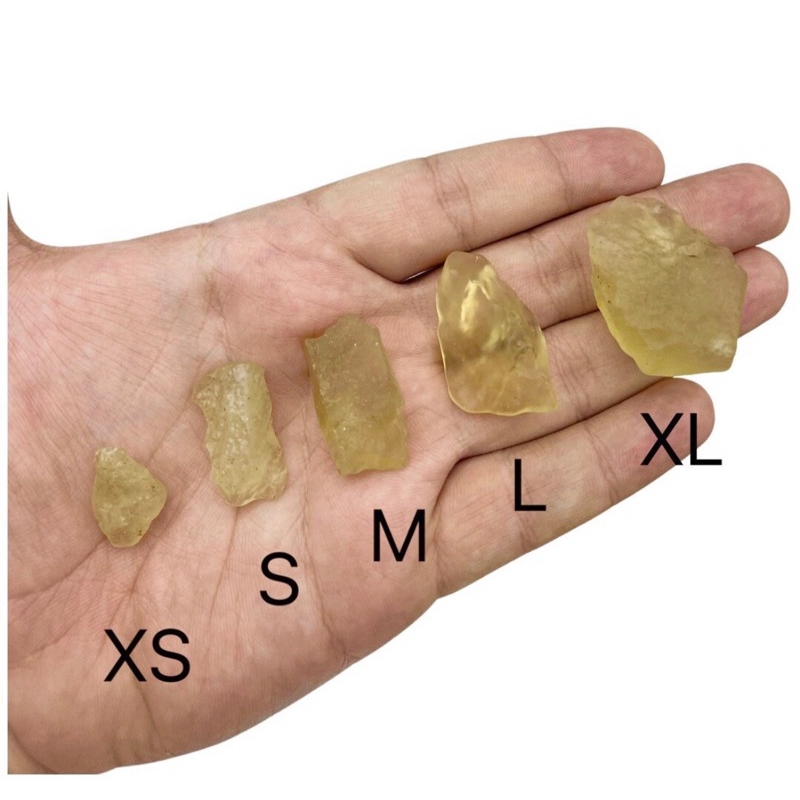 1 Pc Natural Libyan Desert Glass Tektite for healing and Making Jewelryin XSmall / Small/Medium / La