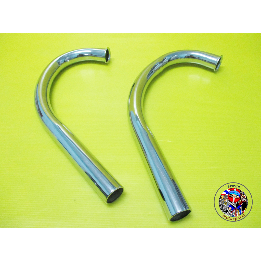 คอท่อ HONDA CD125 CD175 CA175 Header Pipe “Chrome” Set.