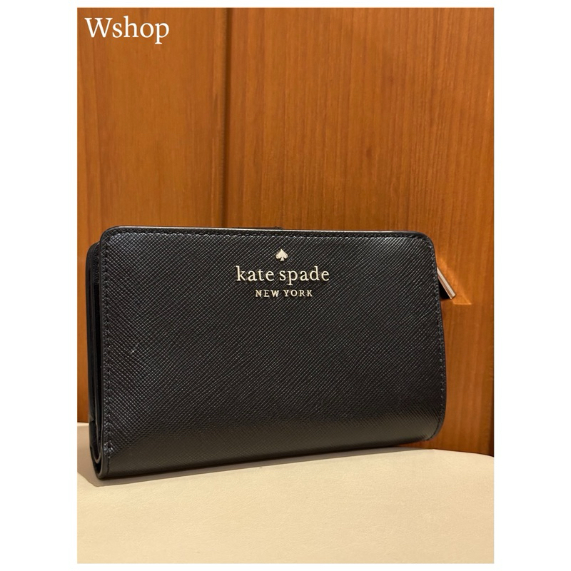 (New)กระเป๋าสตางค์ Kate Spade (Bifold Wallet Saffiano Black)