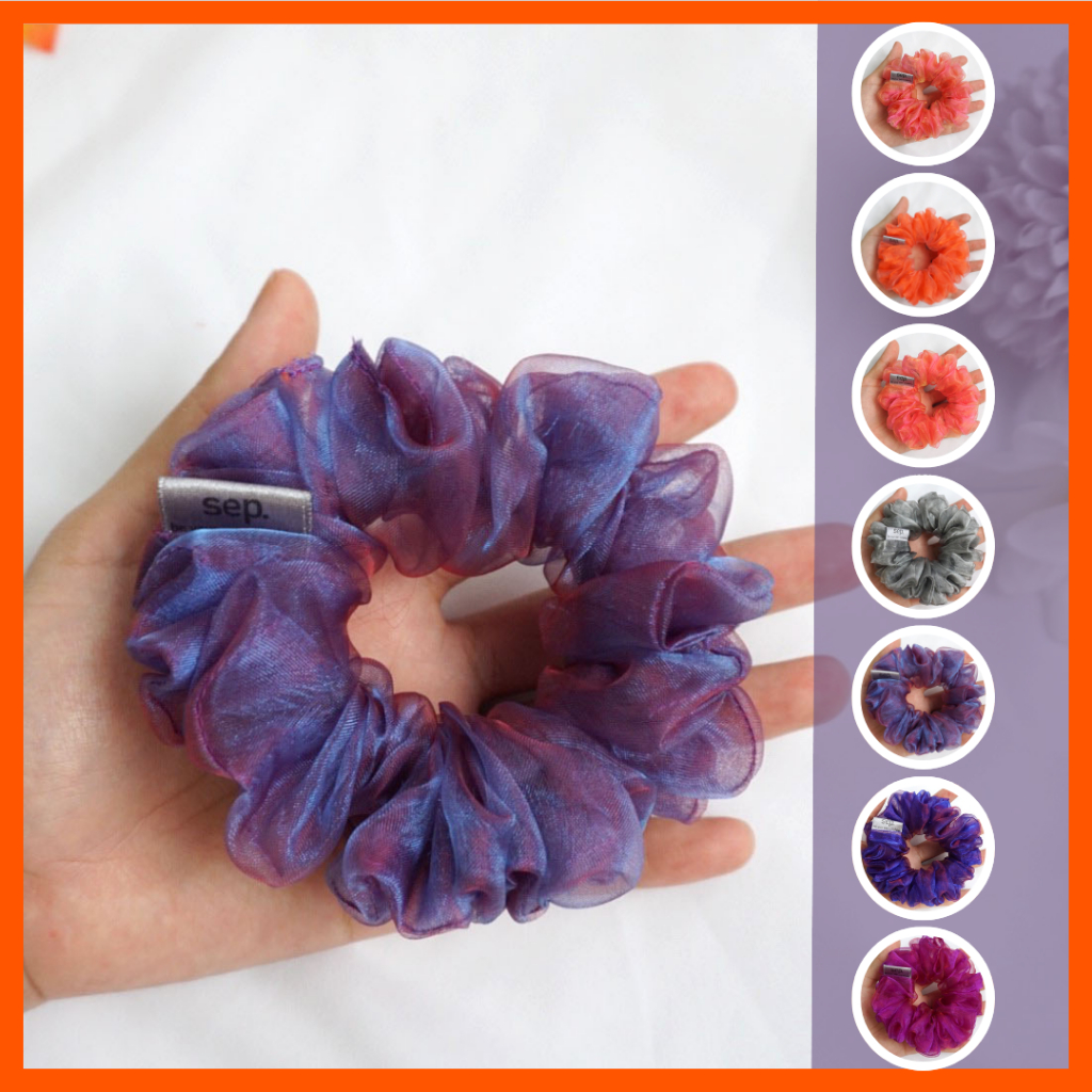 แฮนเมด ไซส์ M ยางรัดผมโดนัทรุ่นทูโทน - 2 tone scrunchies
