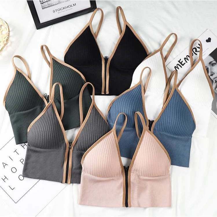 เสื้อ​ชั้นในผู้หญิงแบบ​มีซิปหน้า​ (พร้อมส่ง​)