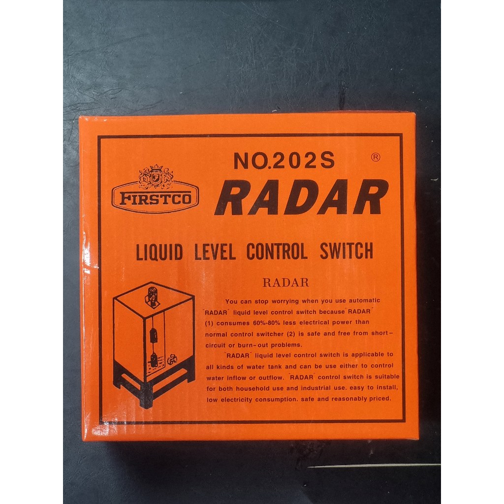 Firstco สวิทช์ลูกลอย RADAR No.202S (ไฟฟ้า 220 V 7.5 A.)