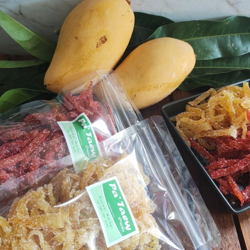 มะม่วงหยี มะม่วงบ๊วย 🥭ร้านป้าแต๋วขนาด 250 กรัม ขนาดใหม่จุ๋มจิ๋มกำลังทานรสชาติอร่อยเหมือนเดิม