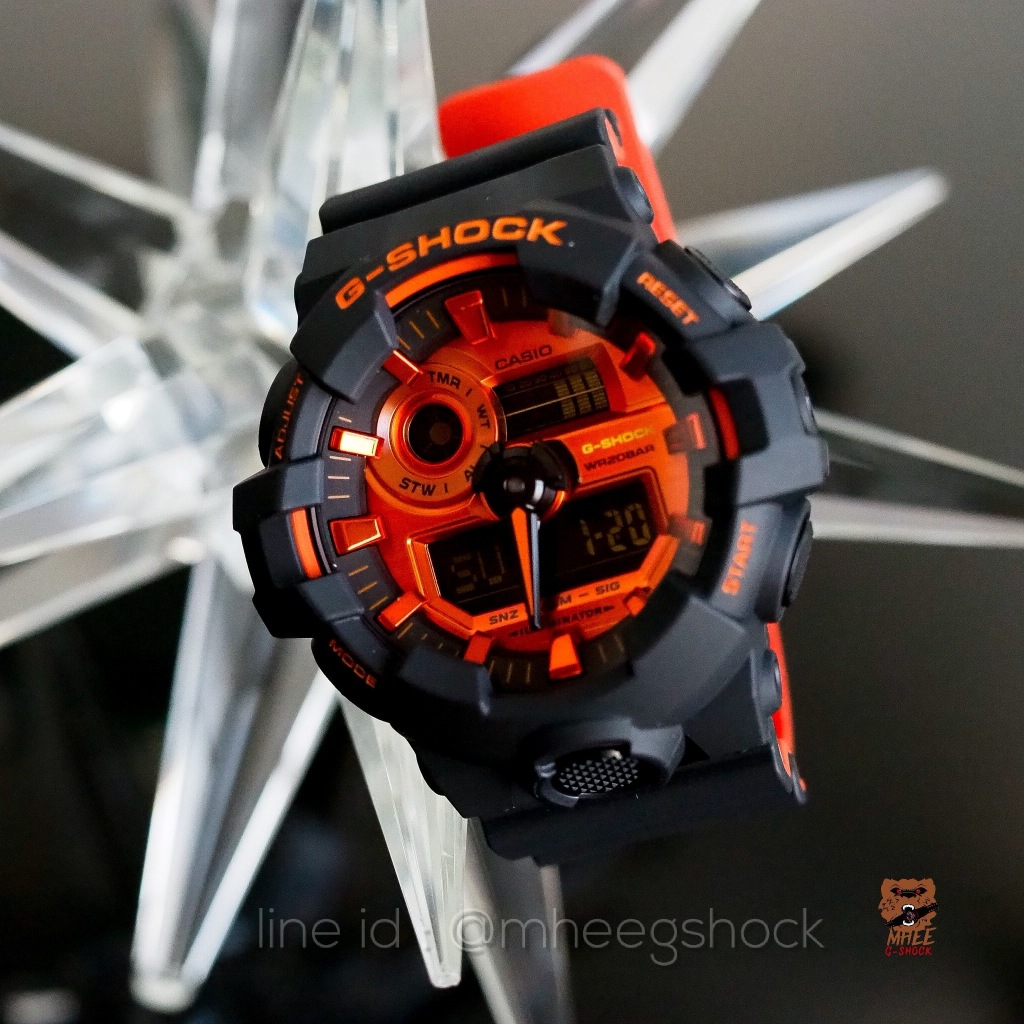 G-Shock Rare รุ่น GA-700BR-1A แมวน้อย หน้าปัดส้ม ของแท้ ประกันศูนย์