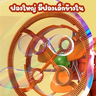 ปืนเป่าฟองสบู่ Electric Dino Bubble Gun ปืนยิงฟองสบู่ ด้วยพัดลม เครื่องเป่าฟองอัติโนมัติ ดีไซน์สวย ล้ำสมัย