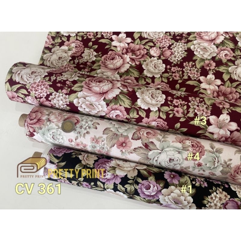 ผ้าแคนวาส8ออนซ์พิมพ์ลาย CV 361 (ขายเป็นหลา)