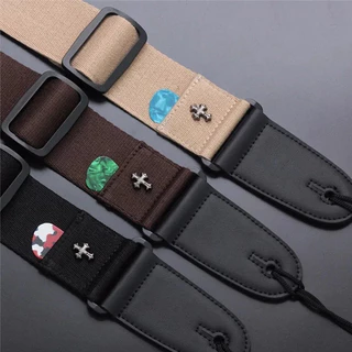 พร้อมส่ง 🚚สายสะพายกีตาร์โปร่ง กีตาร์ไฟฟ้า เบส อูคูเลเล่🔥ราคาถูก คุณภาพดี สายผ้า หัวหนัง ปรับความยาวได้