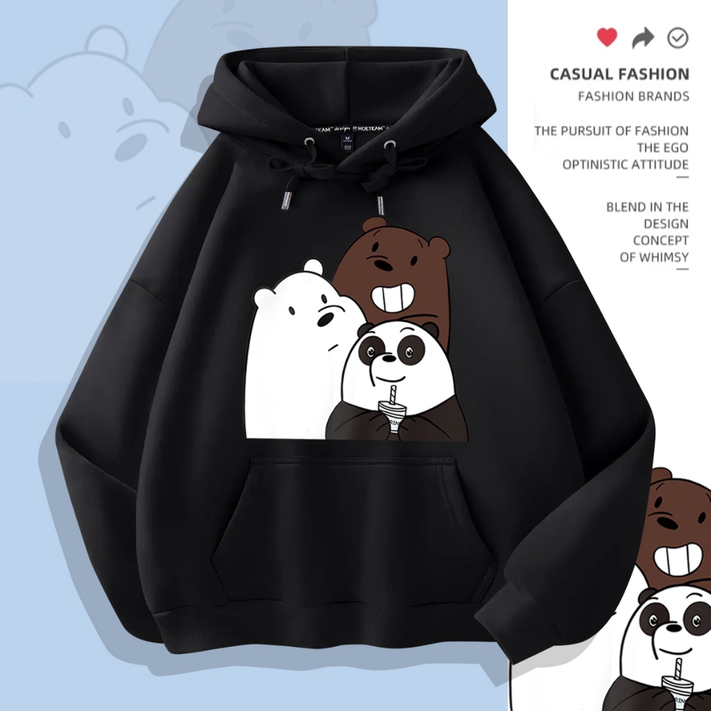L625 เสื้อฮู้ดแขนยาวผ้านุ่มใสสบายฯ ลายสวยแฟชั่นได้ทั้งชายและหญิง ปลีก-ส่ง