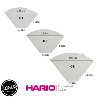 JARIO x HARIO กระดาษกรองกาแฟทรงคางหมู Pegasus HARIO (แท้จากญี่ปุ่น) 100 แผ่น Trapezoid Drip Pour-Over Coffee Filter
