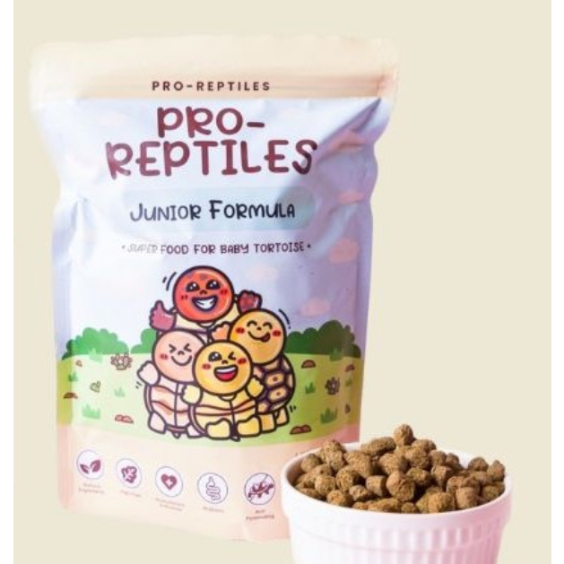 สูตรJunior 🐢 อาหารเต่าบก Pro Reptile 400g.