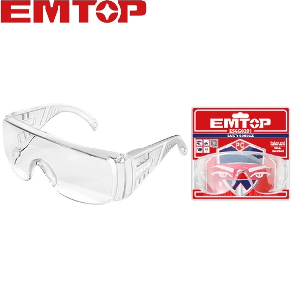 EMTOP แว่นตากันสะเก็ด กันแสง UV รุ่น ESGG0201 ( Safety Goggles ) (แว่นตาอ๊อก)